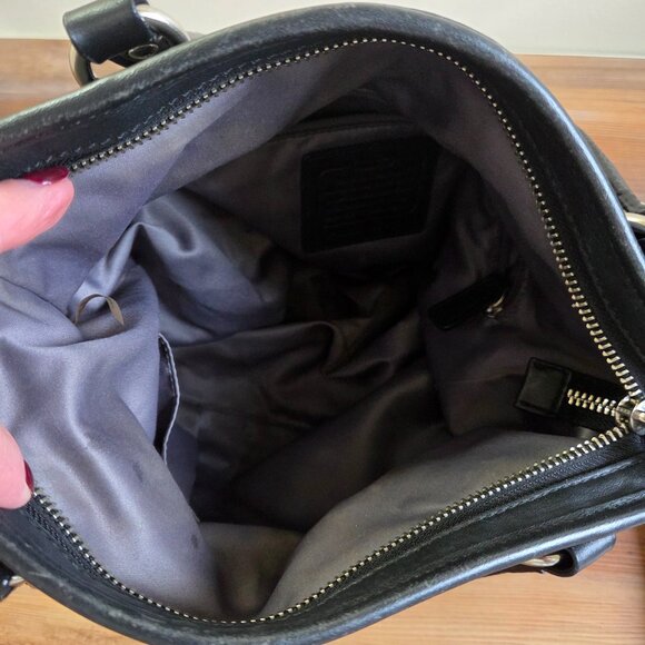 Coach Daisy Mia Black Leather Crossbody Bag Purse - Picture 12 of 16